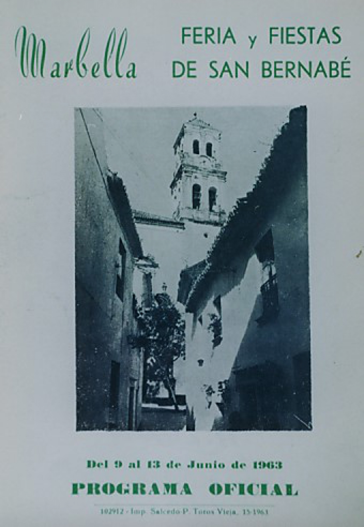 Feria y Fiestas de San Bernabé 1963 Marbella